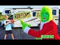 Grinch vs Fun Squad Kids In Real Life! Battle for Nerf Blasters!