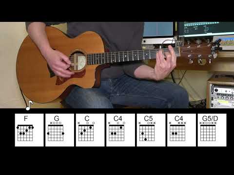 Piano Man - Acoustic Guitar - Billy Joel - Original Vocals - Chords