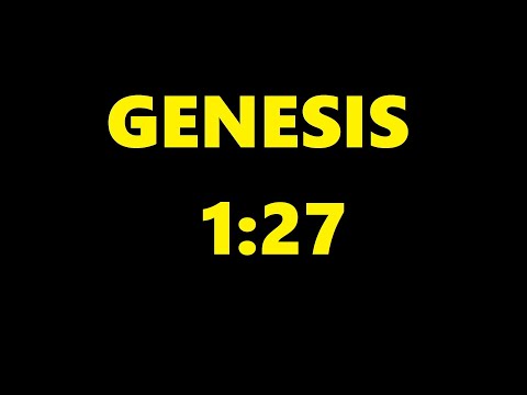 Genesis 1:27 KJV Audio Bible