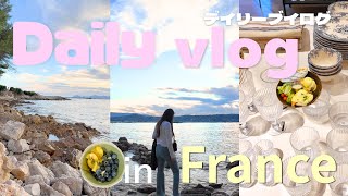 【フランス生活Vlog#1】Zara Homeで買い物 | レストランでランチ🍽️ | ドライブしてサンセット🌇 | ゆったり料理 | A Day in My Life | JP/EN/FR