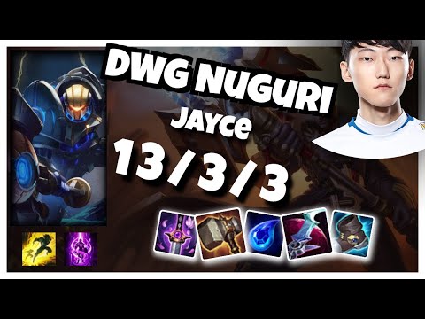Jayce vs Anivia DWG Nuguri TOP (13/3/3) - v11.3