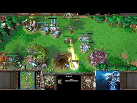 【重要关头秀演技】魔兽争霸大帝解说 Moon vs Lyn CH