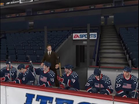 NHL 06 Gameplay (Difficult) | Game 3: USA vs. Slovakia