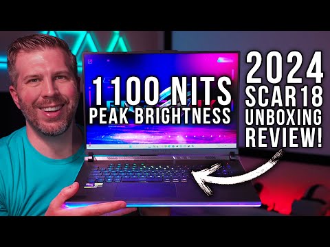 video - Asus Strix Scar 18, i9-14900HX, RTX 4080, 32 GB DDR5-5600, 1 TB SSD, QHD+ 240 hz 100% DCI-P3