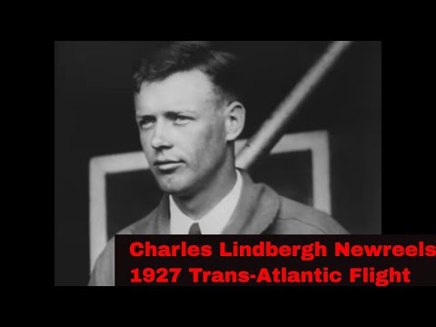 CHARLES LINDBERGH KODAK NEWSREELS TRANS-ATLANTIC FLIGHT & RETURN TO USA (SILENT FILM) 23534a