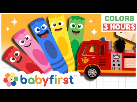 Toddler Learning Video | COLOR CREW | Songs, Magic & Much more | 3 Hours Compilation | BabyFirst TV