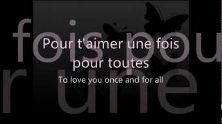 Céline Dion - L'amour existe encore (French Lyric Video with