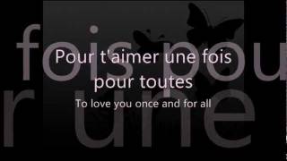 Céline Dion - L&#39;amour existe encore (French Lyric Video with English Translation)