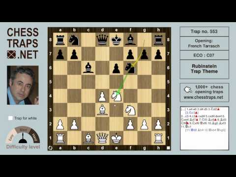 French Tarrasch - Rubinstein Trap Theme (trap no. 553)