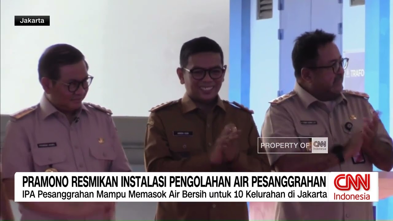 Pramono Resmikan Instalasi Pengolahan Air Pesanggrahan