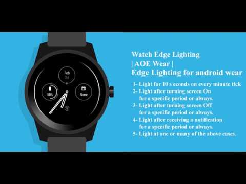 AOE Wear OS - Edge Lighting Video