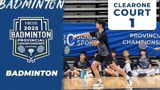 2025 BCSS Badminton Championships - Court 1