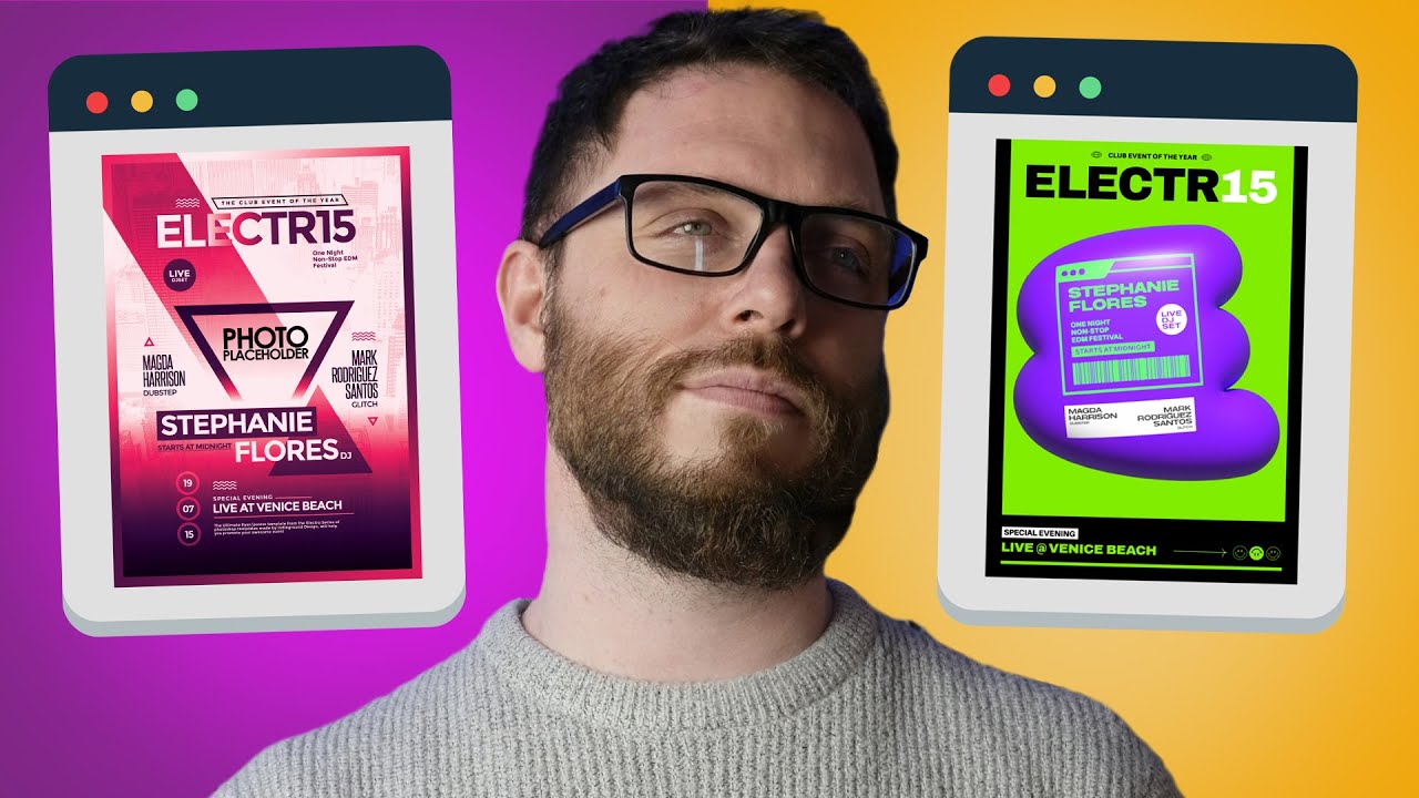 How To Make ANY Graphic Design Instantly Better [Redesign Process]