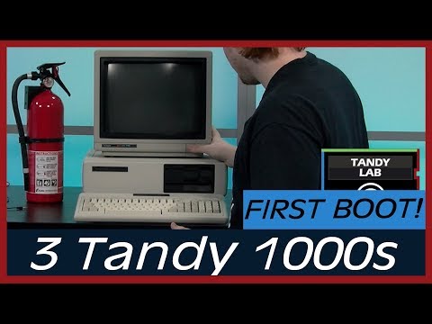 Tandy 1000 First Boot #septandy
