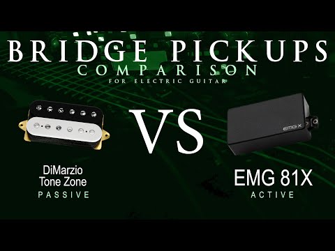 DiMarzio TONE ZONE vs EMG 81X - Bridge Pickup Guitar Tone Comparison Demo