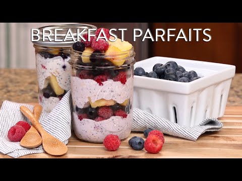 Make Ahead Fruit & Yogurt Breakfast Parfaits