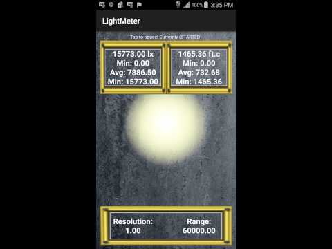 Light Sensor Meter Video