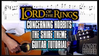 The Lord Of The Rings Concerning Hobbits Guitar Tutorial (The Shire)