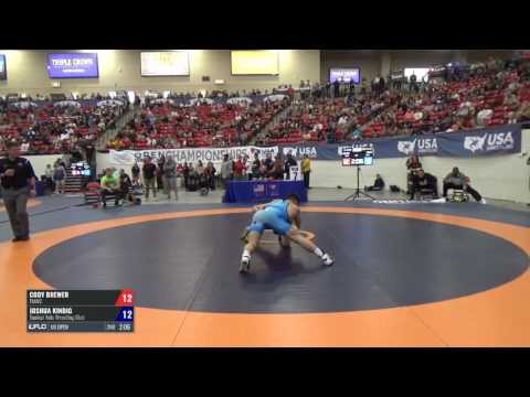 61 3rd Place - Cody Brewer (TMWC) vs. Joshua Kindig (Sunkist Kids WC)