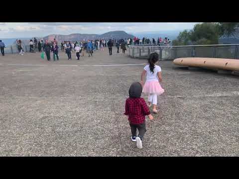 Wajiha and Rayyan at blue mountains part 1