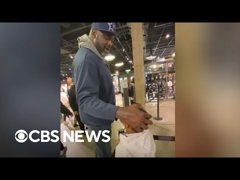 Shaq buys sneakers for 6-year-old