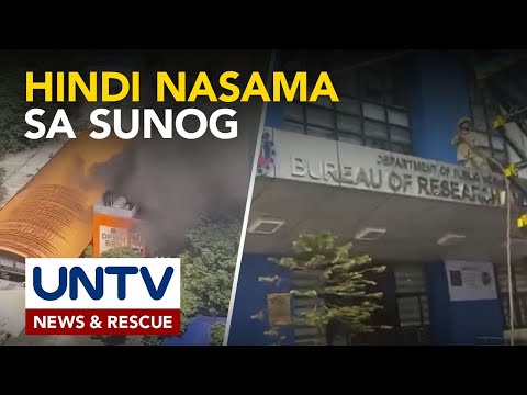 Dokumentong nauugnay sa iniimbestigahang flood control projects, wala sa nasunog na gusali – DPWH