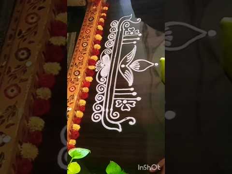 #simplerangoli #sideborders #muggulu #art #borderrangoli #sideborderdesigns #aashritareddymuggulu