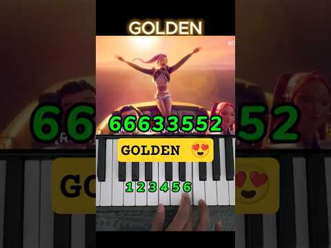Golden KPOP Demon Hunters Easy Piano Tutorial #shorts #viral #kpop #golden #trending