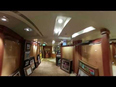 Caribbean Princess Deck 5 Port Side Walkthrough in 360