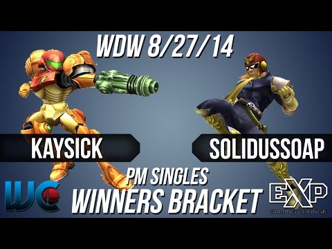 WDW 8/27/14 - Kaysick (Roy/Samus) vs. SolidusSoap (Falcon) PM Singles Bracket