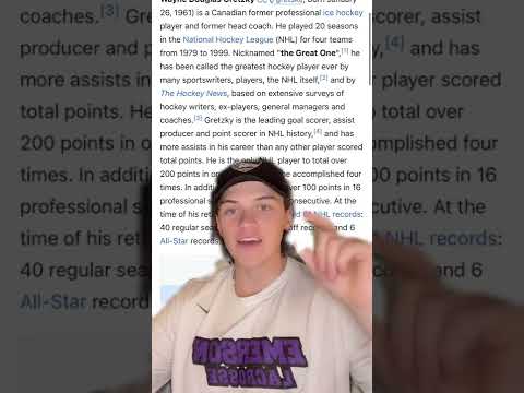 Wayne Gretzky is the GOAT of GOATS 🐐 | #Shorts