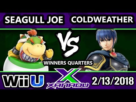 S@X 241 Smash 4 - Seagull Joe (Diddy Kong, Bowser Jr) Vs. Coldweather (Marth) - SSB4 WQF