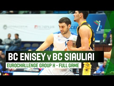 BC Enisey (RUS) v BC Siauliai (LTU) – Full Game – Regular Season – 2014-15 EuroChallenge