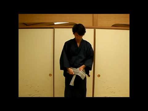 How to wear men yukata / Kaino kuchi