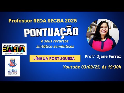 ✅REDA SEC BA 2025: Língua Portuguesa  Pontuação ✍️🚀🚀