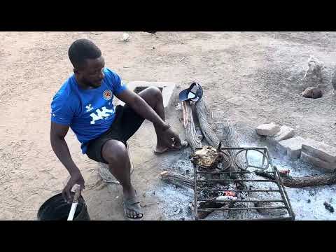 How to prepare Goat Head😋 The most delicious meat 😋. #kwaterry #cooking #rurallife #villagelife