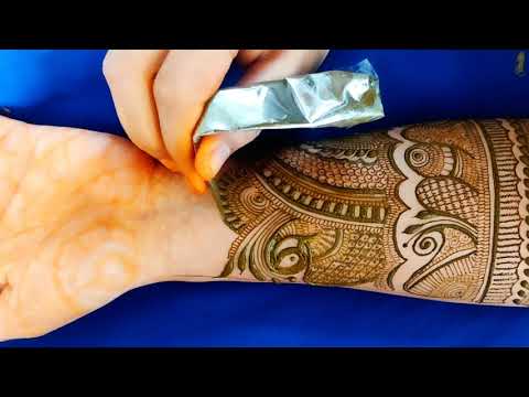 bridal mehndi design front and back hands by aaru mehndi