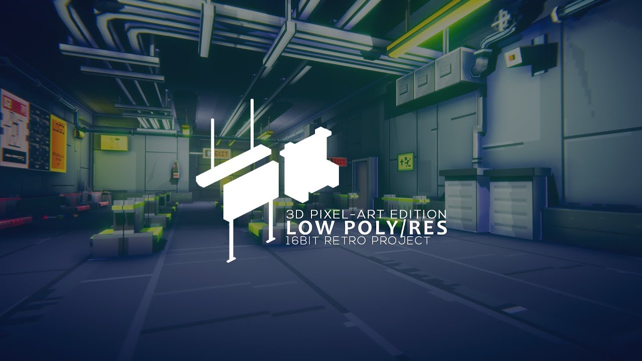 Unity 3D Pixel-Art - Underground Subway Metro Station Modular Kit - Official Trailer