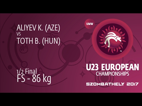 1/2 FS - 86 kg: B. TOTH (HUN) df. K. ALIYEV (AZE), 8-6