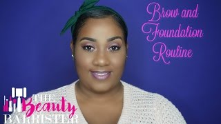 Brow And Foundation Routine