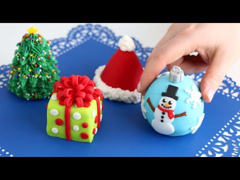 Mini CHRISTMAS CAKES! Cutest Cakes EVERRR!
