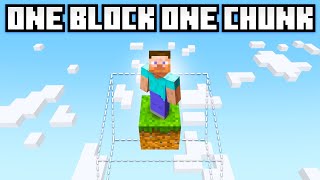 One Block Minecraft on a Single Chunk!