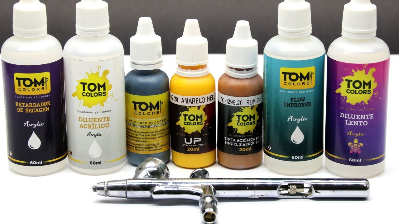 Como pintar com tinta acrílica usando o aerógrafo
