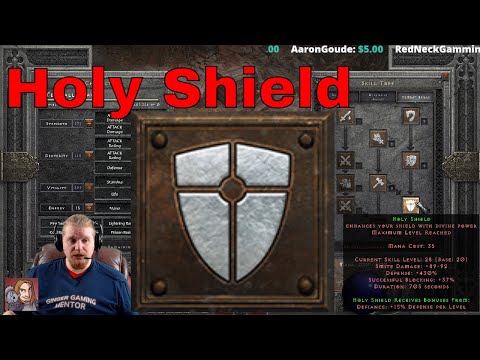 1st YouTube video about how many points into holy shield