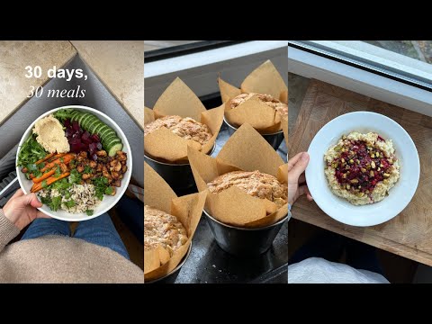 30 meals I made last month (part 2, no talking)