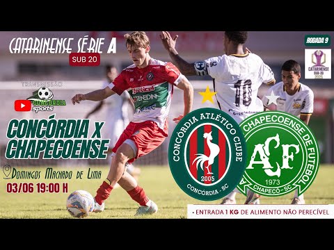 CAMPEONATO CATARINENSE SÉRIE A -  SUB  20  -  CONCÓRDIA  X CHAPECOENSE  03/06/2025 19:00 H