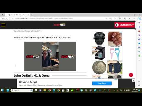 John Debella's Retirement message