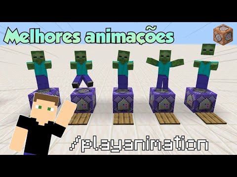5 BEST Minecraft ANIMATIONS!  How to Use the PLAYANIMATION Command!