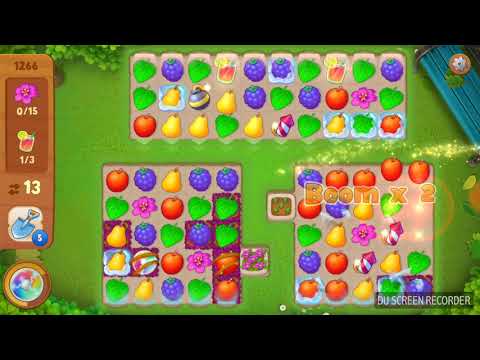 Gardenscapes level 1266 no boosts