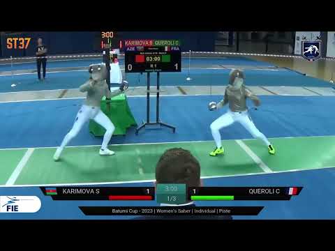 Batumi World Cup 2023 SWS - L16 - Sabina Karimova AZE v Caroline Queroli FRA